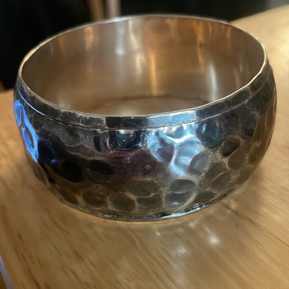 Vintage 80s Silver Bangle Bracelet - Picture 5 of 5